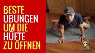 Die besten Stretches um die Hüfte SOFORT zu öffnen [upl. by Llerej438]