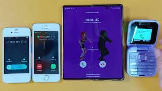 FOLDING PHONES ONLY INCOMING CALL IPHONE DUAL FOLD SAMSUNG GALAXY Z FOLD 2 I16 PRO [upl. by Ylrahc691]