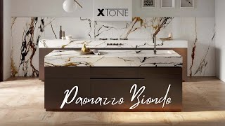 Discover the Marble Effect Xtone Paonazzo Biondo Sintered Porcelain Worktop [upl. by Aronaele]