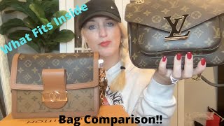 LV Bag comparison and What fits inside THE PASSY BAG AND THE DAUPHINE BAG [upl. by Gilberto]