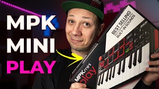 Controlador MIDI barato com Sons internos Akai MPK Mini Play melhor que plugin VST [upl. by Chick7]