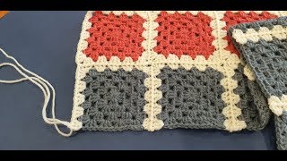 Granny Square Blanket Crochet Along Part 4  Adding your 2nd set of 8 squares [upl. by Folger401]