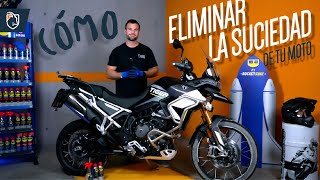 Cómo eliminar la suciedad de tu moto  Cabras Sobre Ruedas [upl. by Girand]