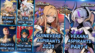 VEXANA NEW SKIN ASPIRANTS GUINEVERE ASPIRANTS YIN COLLECTOR REVAMPED KIMMY  MLBB UPCOMING SKIN [upl. by Gad]