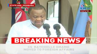 President Uhuru fires CS Mwangi Kiunjuri  Cabinet Reshuffle [upl. by Clayborn]