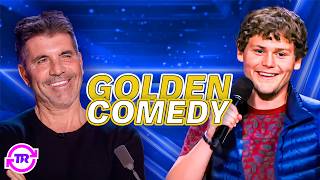 FUNNIEST GOLDEN BUZZER Comedians That Will Make You LOL 🤣 [upl. by Lyrradal276]