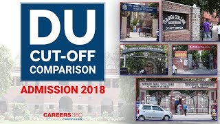 DU Cut off 2018  DU Admissions  College and CourseWise Cutoff 2018 [upl. by Lierbag413]