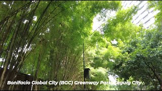 a sanctuary in BGC  Bonifacio Global City BGC Greenway Park [upl. by Ahsienot939]