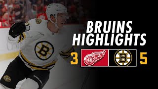 Bruins Highlights amp Analysis Bruins Clip Red Wings To Close Out 2023 [upl. by Wichern]