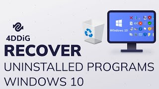 How to Recover Uninstalled Programs Windows 10Reinstall Apps for Windows 1011 [upl. by Urbani]