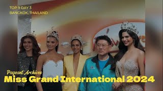 TOP 9 MGI 2024  DAY 3  PAGEANT ARCHIVES missgrandinternational thailand [upl. by Aig]