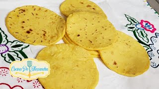 Como hacer Tortillas de maíz para tacos 🌮 Cocina con Leo [upl. by Aicia]