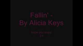 Fallin  Alicia Keys lyrics [upl. by Aztin]