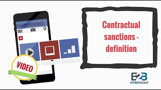 Contractual sanctions  definition [upl. by Neerroc]