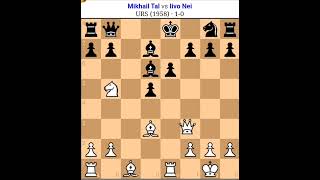 Mikhail Tal vs Livo Neil Tal Chess game Tal best sacrifices Tal most beautiful check mateshorts [upl. by Galanti]