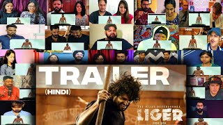 LIGER TRAILER Hindi Reaction  Vijay Deverakonda  Ananya Panday  Karan Johar  Mixed Mashup [upl. by Atteiram]