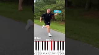 Running With Bigger And Bigger Feastables MrBeast  Octave Piano Tutorial [upl. by Campos91]