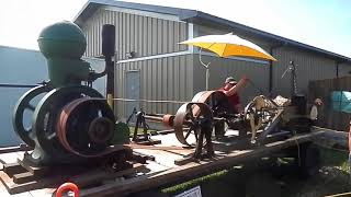 Lister Ball Hopper Running a Log Saw [upl. by Peggi]