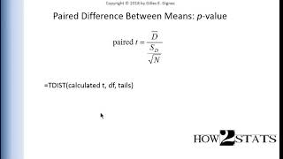 V623  Paired samples ttest amp pvalue  Steps [upl. by Pincas]