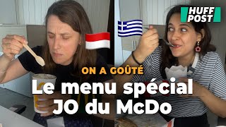 Le HuffPost a goûté le menu spécial jeux olympiques du McDo [upl. by Ninon752]