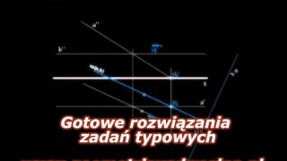 Rozwiązania 50 typowych zadań z Geometrii Wykreślnej [upl. by Ecnal271]