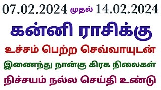 கன்னி ராசி இந்த வார பலன்கள் 2024 தமிழ் vara rasi palan 2024 in kanni rasi weekly horoscope in tamil [upl. by Ettennat576]