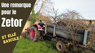 Jachète une remorque basculante à 80€ pour le ZETOR ça le fait   Ep111 [upl. by Annahsohs]