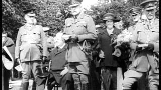 Earl Haig unveils Cameronians regimental memorial at Kelvingrove Museum Glasgow [upl. by Lemmueu624]