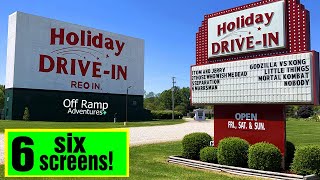 Awesome Parklike SIX SCREEN DriveIn Movie Theater Experience [upl. by Whitver]