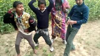 Sarso ke sagiya chote baccho ka comedy dance bhojpuri song [upl. by Koah]