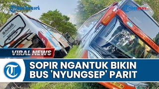 KRONOLOGI Kecelakaan Bus Rosalia Indah di Tol Batang Sopir Diduga Mengantuk Bus Oleng ke Parit [upl. by Porty600]