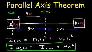 Parallel Axis Theorem amp Moment of Inertia  Physics Practice Problems [upl. by Trauner]