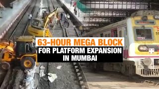 Central Railway Mega Block 930 Local Trains Cancelled for Platform Expansion in Mumbai  News9 [upl. by Dacie]