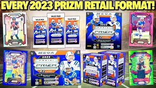 Opening EVERY PRIZM FOOTBALL RETAIL FORMAT for 2023 AMAZING HAUL 🥵🔥 [upl. by Henleigh730]