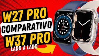 COMPARATIVO DO W27 PRO vs W37 PRO LADO A LADO  TUDO EM DETALHES Iwo W37 PRO e IWO W27 PRO [upl. by Hsirrap412]