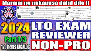 LTO EXAM REVIEWER 2024 FOR NON PROFESSIONAL DRIVERS LICENSE PART 1 [upl. by Iilek473]