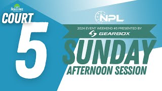 SunPMC5 National Pickleball League® in Cincinnati OH presented by Gearbox – Sunday PM C5 2024 [upl. by Rubbico]