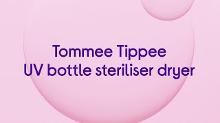 Tommee Tippee 423110 UV Bottle Steriliser Dryer  Black amp White  Product Overview [upl. by Timotheus]