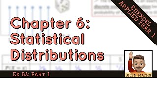 Statistical Distributions 1 • Simple Distributions  Skills • Stats1 Ex6A • 🤖 [upl. by Olumor]