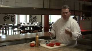 Tomates côtelées en tartare de thon par le Chef Cuisinier Michel Dussau [upl. by Lyndsay]