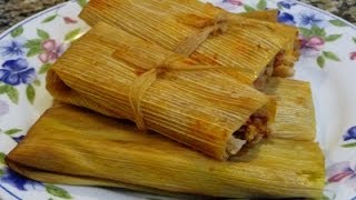 Chicken Tamales Red Green Sauce Cheese Tamales Family Recipe How to make tamales [upl. by Nirrol]