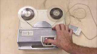 Wollensak T 1500 ReeltoReel Tape Recorder Demo [upl. by Sudderth]