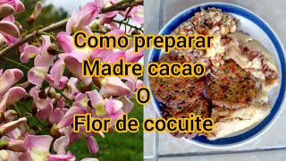 Preparación de madre cacao o flor de cocuite [upl. by Ettenotna323]