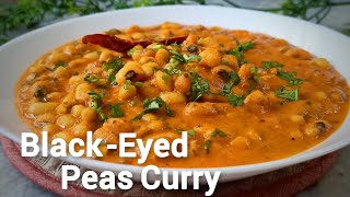 Quick BlackEyed Peas Recipe  Easy Beans Curry [upl. by Anitnoc858]