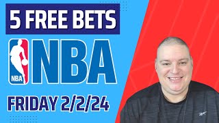 Friday 5 Free NBA Picks amp NBA Betting Predictions  2224 l Picks amp Parlays [upl. by Kassity]