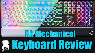 RK Royal Kludge Typewriter Style Mechanical Gaming Keyboard Review [upl. by Yeliw971]