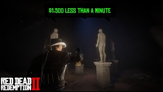 Red Dead Redemption 2  Strange Statues Location  Fast amp Easy Money [upl. by Rusel]