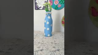 Easy bottle painting for home decor homedecor bottleart creativeart shorts [upl. by Atsyrc]