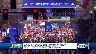 BAA changes Boston Marathon finish cutoff time to 530 pm [upl. by Tavis]