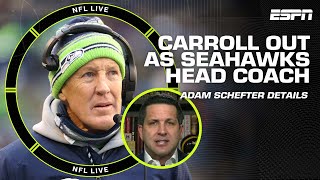 Pete Carroll is OUT as Seahawks head coach after 14 seasons  Adam Schefter  NFL Live [upl. by Elleval]